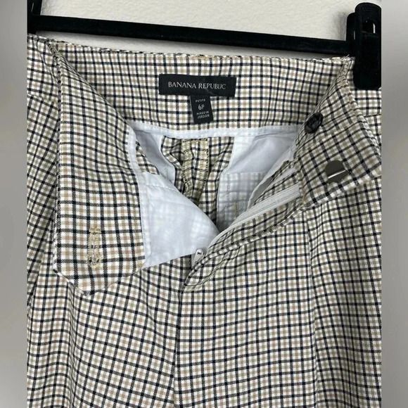 Banana Republic Women’s 6 PETITE Highrise Tapered Pleat Front Crop Ankle Pants P - Picture 9 of 15